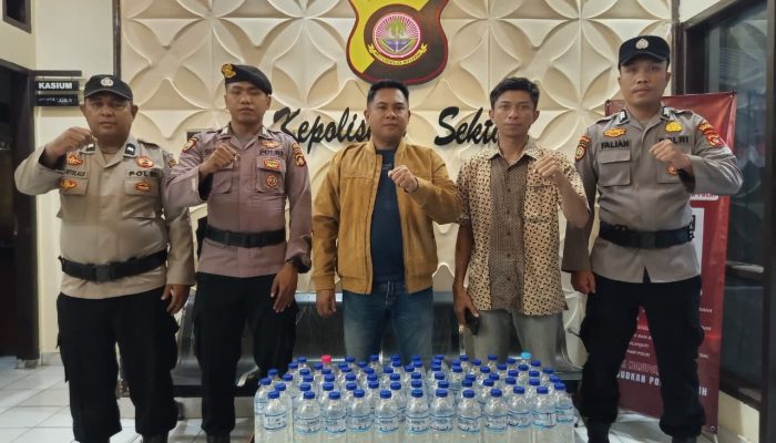 Modus Air Mineral, Penyelundupan Cap Tikus di Pelabuhan Gorontalo Berhasil Digagalkan Polisi