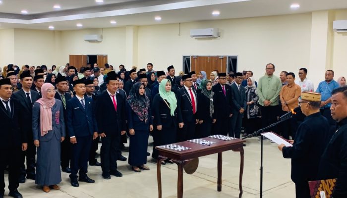 Rotasi Jabatan di Pemkab Bone Bolango, 77 Pejabat Resmi Dilantik Ismet Mile