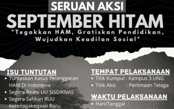 Melawan Lupa, Cipayung Plus Gorontalo Hidupkan Kembali September Hitam