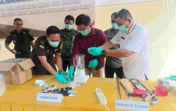Kejari Kabupaten Gorontalo Tunjukan Komitmennya, Babuk 20 Perkara Dimusnahkan