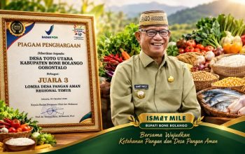 Pemkab Bone Bolango Raih Penghargaan Desa Pangan Aman, Bupati Ismet Mile Terima Apresiasi BPOM